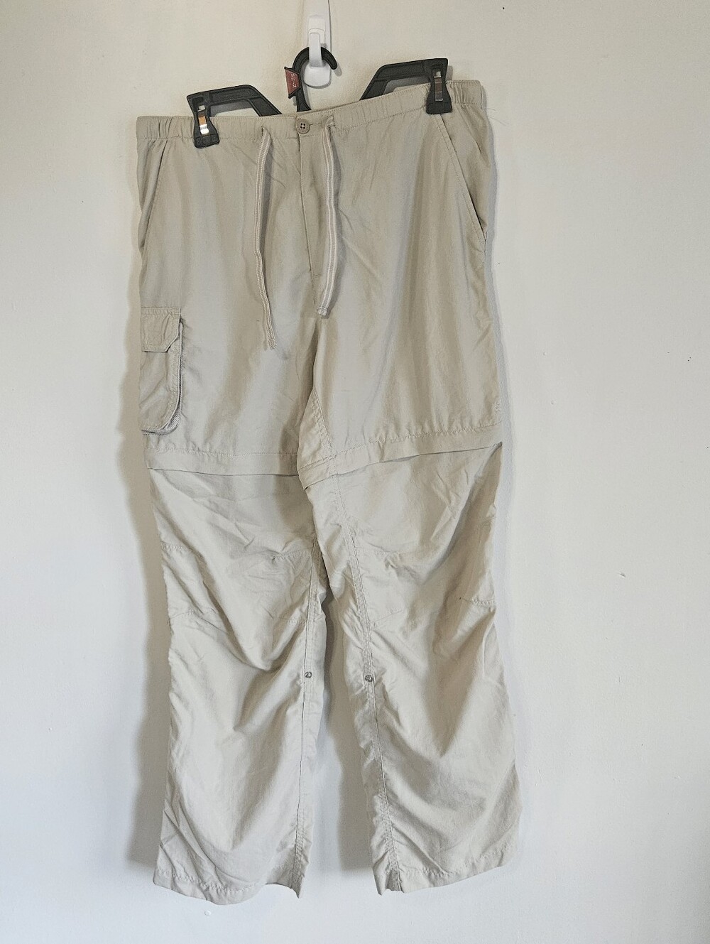 Convertible Zip Off Cargo Hiking Pants Khaki Beige Women's Size 10
